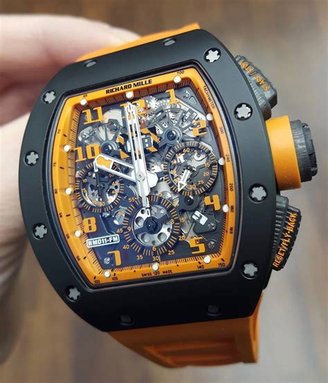 richard mille 011 orange storm watch|richard mille rm 011.